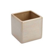 Elegant Beige Pinselhalter der Kuba -Serie.