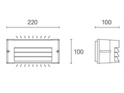 Die -cast -Aluminiumapplikation mit Opal -Thermoplastik -Diffusor - heißes Licht 3000 ° K - 10W - 840 Weißes Lumen