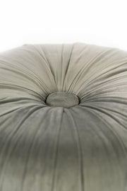 Pouf Design Velvet Metallgrau 36 x 36 x H 30 cm cm