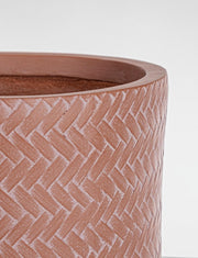 Set4 p.vaso tressage cil Terrakotta