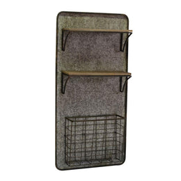 2 -Storey -Holzmetallregal mit CM 38.5x11.5H78