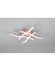 Moderne Deckenleuchte Hashtag Route Rosegold LED 4000k Trio Lighting