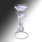 Metallhalter mit Keramikcreme 39,5 x 47 x H 85