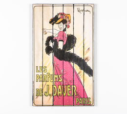 Druck auf Holz mit mehrfarbigen Leinwand 60x100 cm