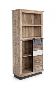 Bibliothek 1 Anta 4 Stockwerke Holz Tudor CM 71 x 34 x 163
