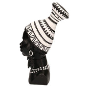 Statue Harz Büste Afrikanische Frau CM23X16H39