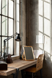 Stahlkonsole mit Holzoberflächen 153x44 H76 cm