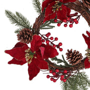 Coroncina Flowers Pigne Rot Gold rund CMø50x10