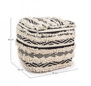 Ethnischer Pouf 45 x 45 cm abnehmbar