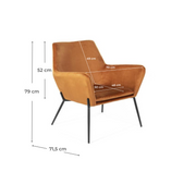 Samt Sessel 70x71.5x79 cm