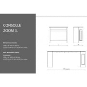 Zoomkonsole 3 Erweiterbare OLM 90x47x76 cm. Effez