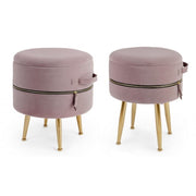 Zwei Pouf Pouf -Set mit Öffnung
