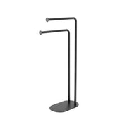 Handtuchhalterhalter mit 2 Armen und schwarzem Finish.