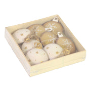 Metalldekoration 8pz White Bianco OROCM11X11H2.5