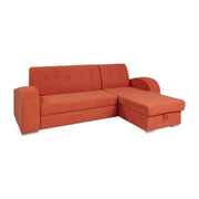 Winkelsofa Alyssa Halbinsel Reversible Orange 247x157