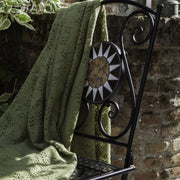 Paar grüner Mosaikstühle