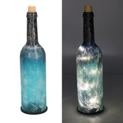 Pavonblau -Glasflasche mit runden LED CMø8H29