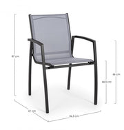 6x C -Bla Hilla Anthrazit LH32 Stuhl -