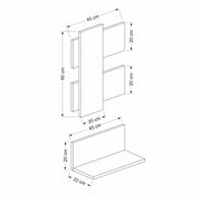 Komposition Belita Anthrazit Walnusswandregale