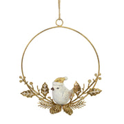 GHIRLANDO METAL BIRD GOLD CM16X16X3