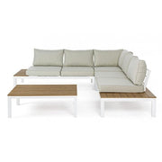 Winkellebenszimmer im Freien mit Elias White Cishions