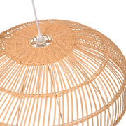 Natürlicher Rattan -Kronleuchter mit Angriff Ø60.5H21,5 cm
