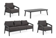 Cordova Anthracite Garden Lounge Set