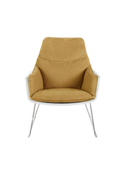 2x Polypropylen -Sesselgelb 85 cm x 74 cm H. 86 cm