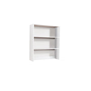 Support -Bücherregal für Schreibtisch 2 Regale Frassierte weiße H.105x90x29cm