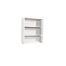 Support -Bücherregal für Schreibtisch 2 Regale Frassierte weiße H.105x90x29cm