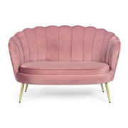 2 Sitzsofa -Samteffekt Giliola Rosa Antico