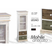Altes Madia Mobile mit Showcases Showcase 33 x 29 x 104 H cm
