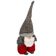 Grauer Santa Claus Stoff nehmen rot CM20X12H61