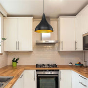 LEDA -Suspensionslampe ASZ1338 in schwarzem Metall