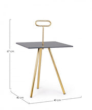 Rock Rock Qu 40x40 Tisch