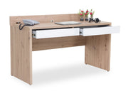 Schreibtisch 2 Schubladen und Rampenlicht oben