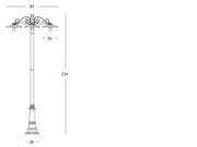 Suspensionslampe in bemalten Aluminium und weißem emailliertem Aluminium, geeignet für Graphitenergiesparlampen