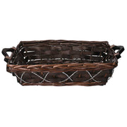 Cesta Wicker Rechteckige Walnuss CM53/58x37H13