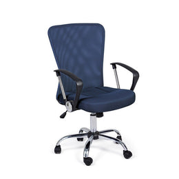 Blisbane Blue Fabric Office Stuhl