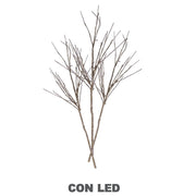 Leichte Glitzer Rami Gold Silber 72 LED Weiß warm CM40X40H100 Aliment. Fest