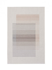 Kino Beige-Blu-Orange-Teppich 160x230