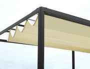 Gavillon Pergola Aluminium Milwaukee Black C/Elektrisches elektrisches Blatt 3x3x2,5h m