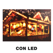 Rechteckige mehrfarbige Holz -LED -Bild CM60X40H1.8