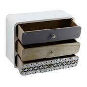 Artemid -Holztür 3 Schubladen rechteckig CM30x12H27