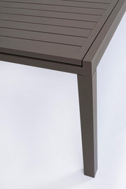 Tischmöbel ausziehbar Gartenaluminium Brown aus 200-300 x 100 cm