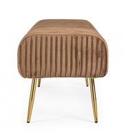 2 Sitzerbank Selena Bronzefarbe in Samt