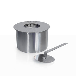 Runder Brenner pro Kamin in Edelstahl -Bioethanol 1,5 LT d.17 cm