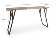Industrieblöcke Style Bar Tabelle 200x54 cm