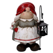 Gnomharz mit roter Laterne CM27.5x22H39