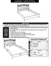 Bettknoten weiße Ehe 160x195x115h cm